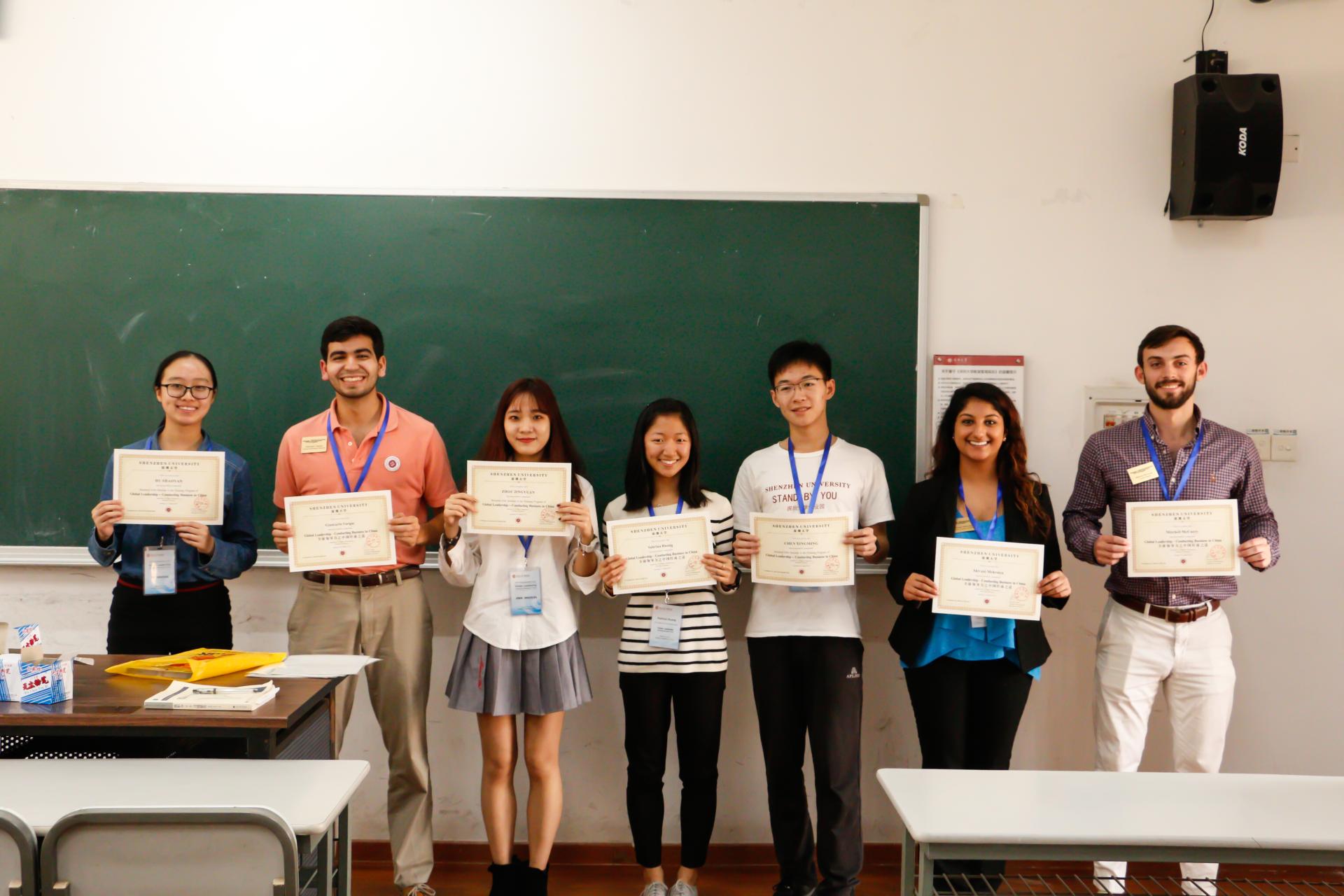 Geoegia Tech Students with SZUCM students(GROUP AWARDS)